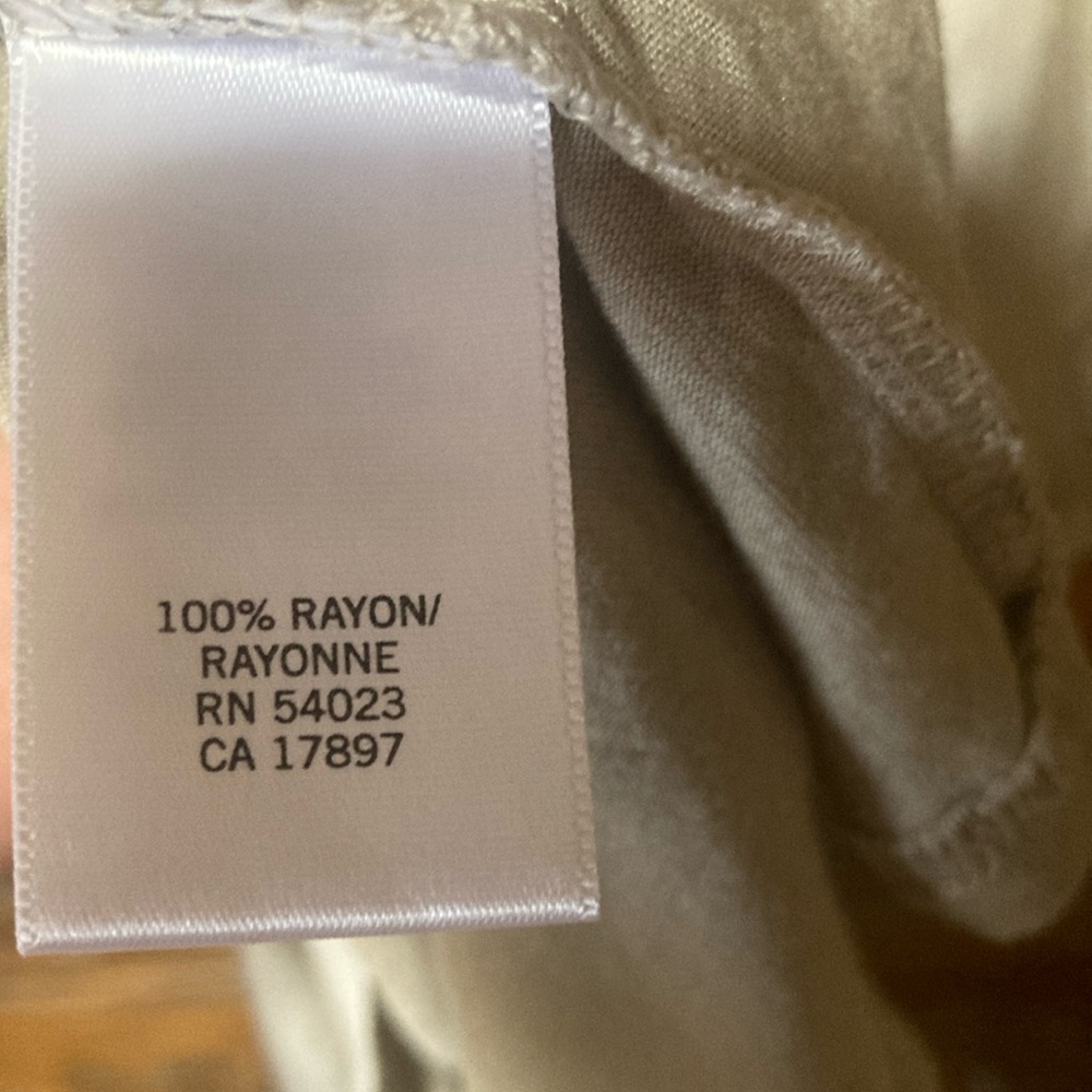 Banana Republic Beige Fitted Tie-Front Sailor Collar Blouse - Picture 6 of 6